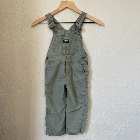 OshKosh B'gosh Bottoms Oshkosh 3t Sage Green Overalls Poshmark